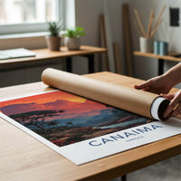 Canaima Poster - Venezuela Travel Art - Vibrant Jungle Falls Wall Decor