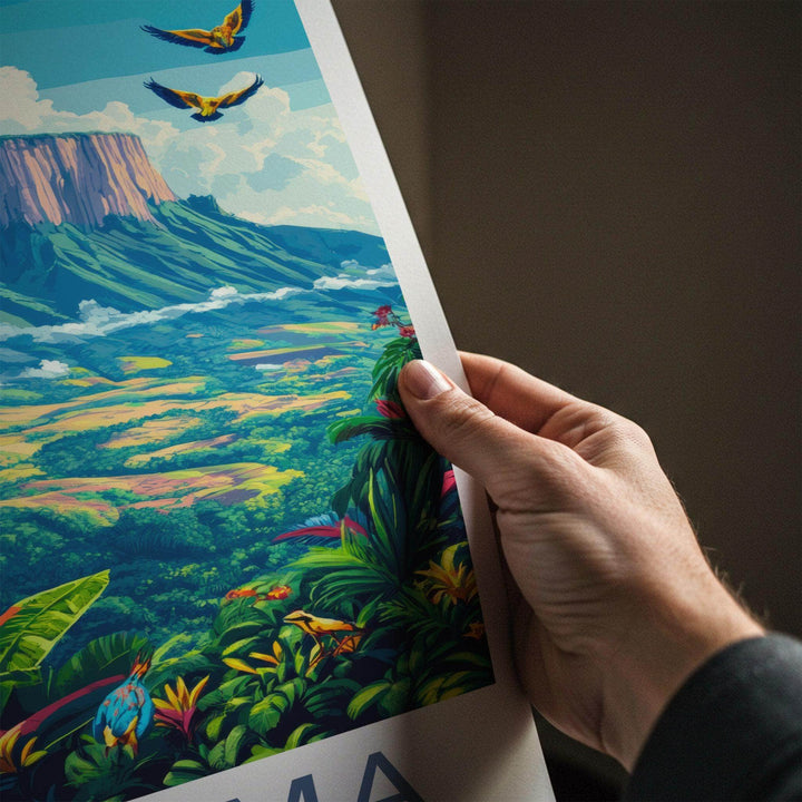 Canaima Poster - Venezuela Wall Art Featuring Tepuis Mountain