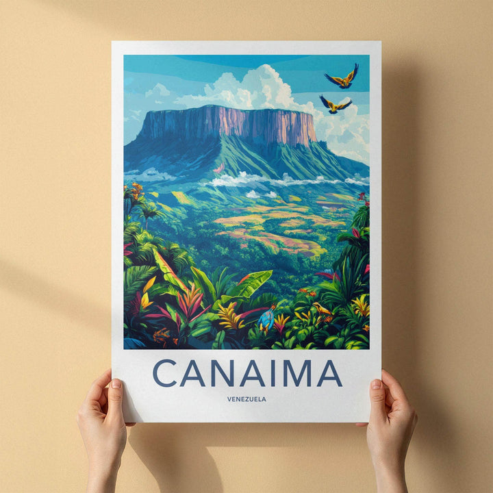 Canaima Poster - Venezuela Wall Art Featuring Tepuis Mountain