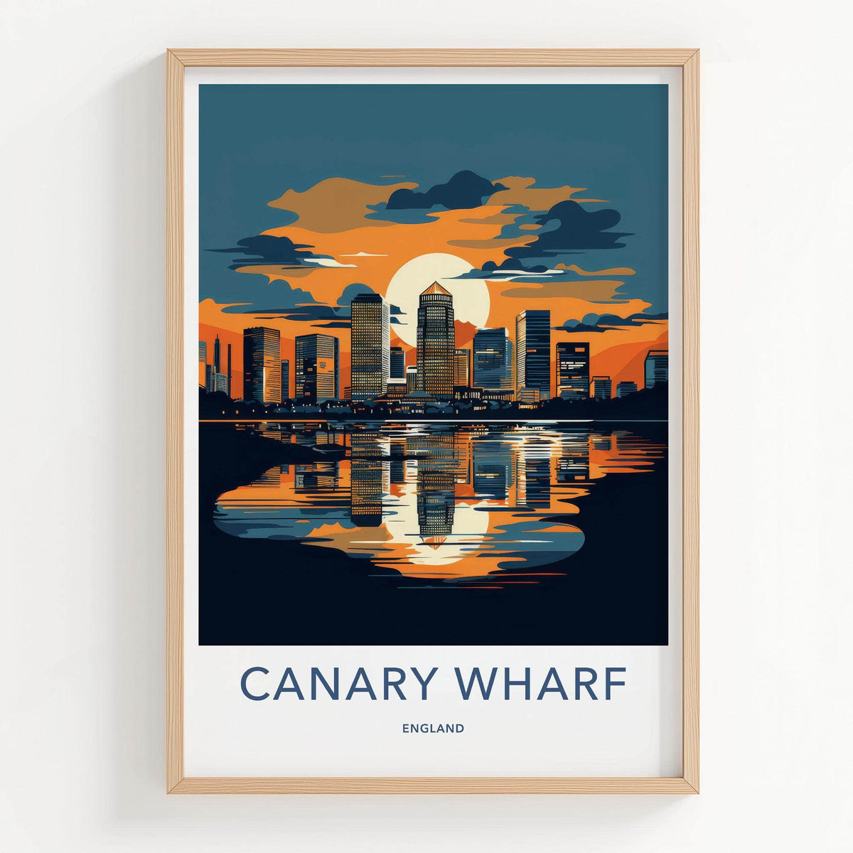 Canary Wharf Poster - Modern Cityscape Print