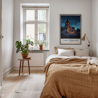 Canterbury Poster - New Zealand Travel Art - Historic Clock Tower Home Decor