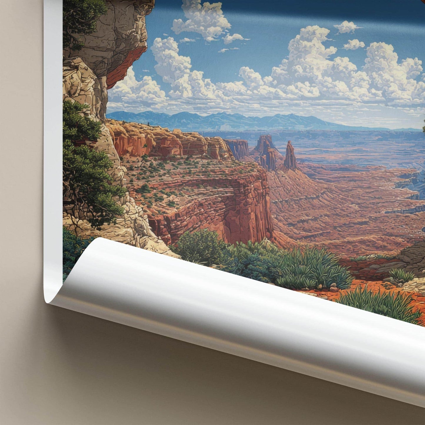 Canyonlands Poster - Utah Scenic Art - Natural Arch Vista Wall Decor