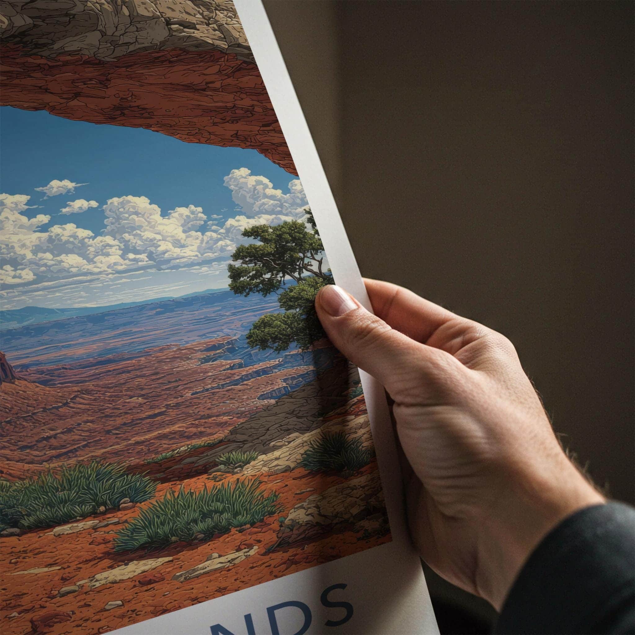 Canyonlands Poster - Utah Scenic Art - Natural Arch Vista Wall Decor