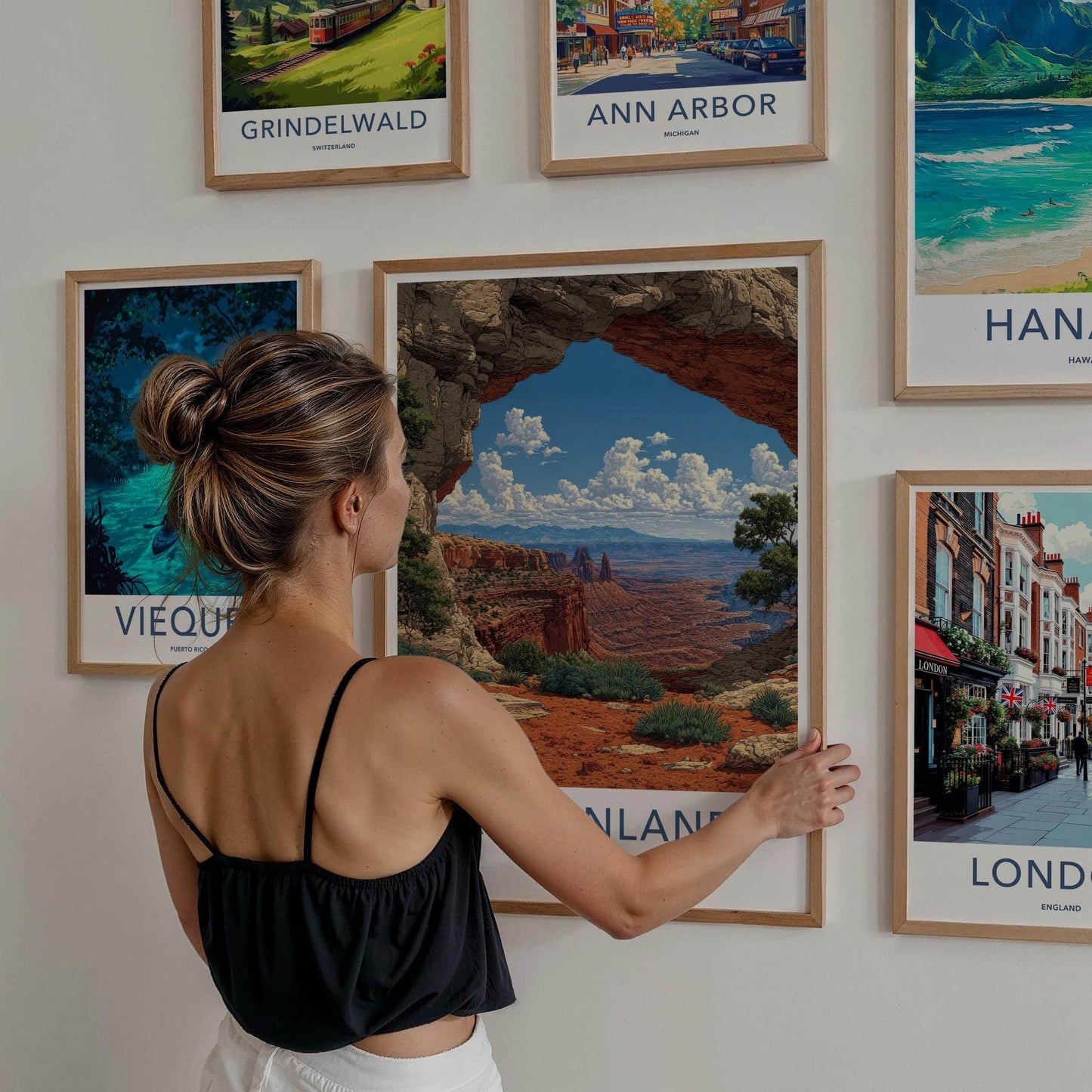 Canyonlands Poster - Utah Scenic Art - Natural Arch Vista Wall Decor