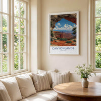 Canyonlands Poster - Utah Scenic Art - Natural Arch Vista Wall Decor