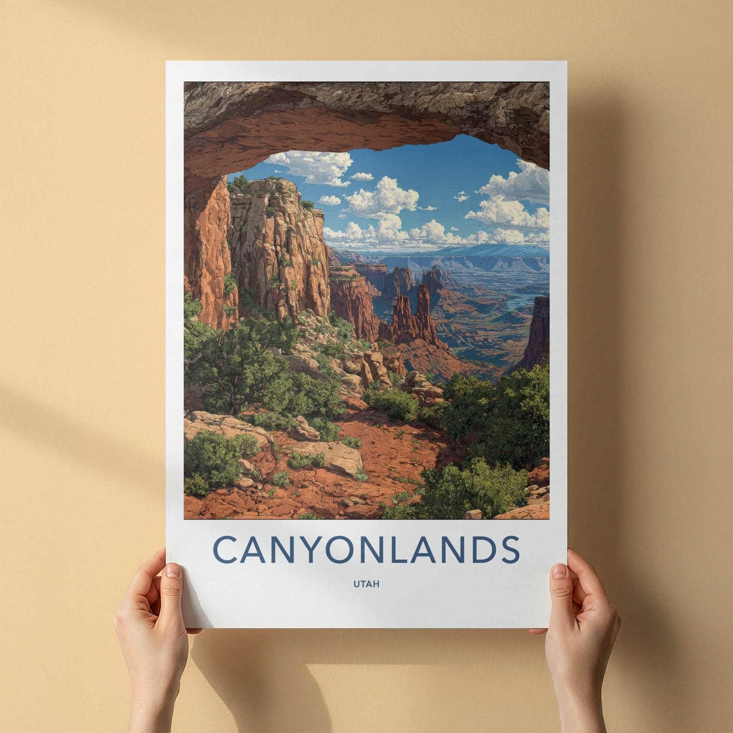 Canyonlands Poster - Utah Scenic Art - Vast Desert Vista Home Decor