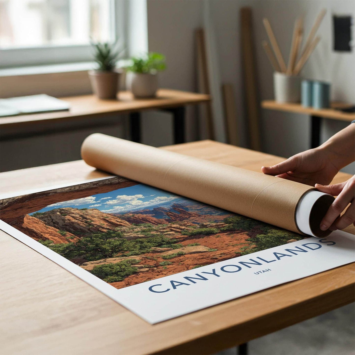 Canyonlands Poster - Utah Scenic Art - Vast Desert Vista Home Decor