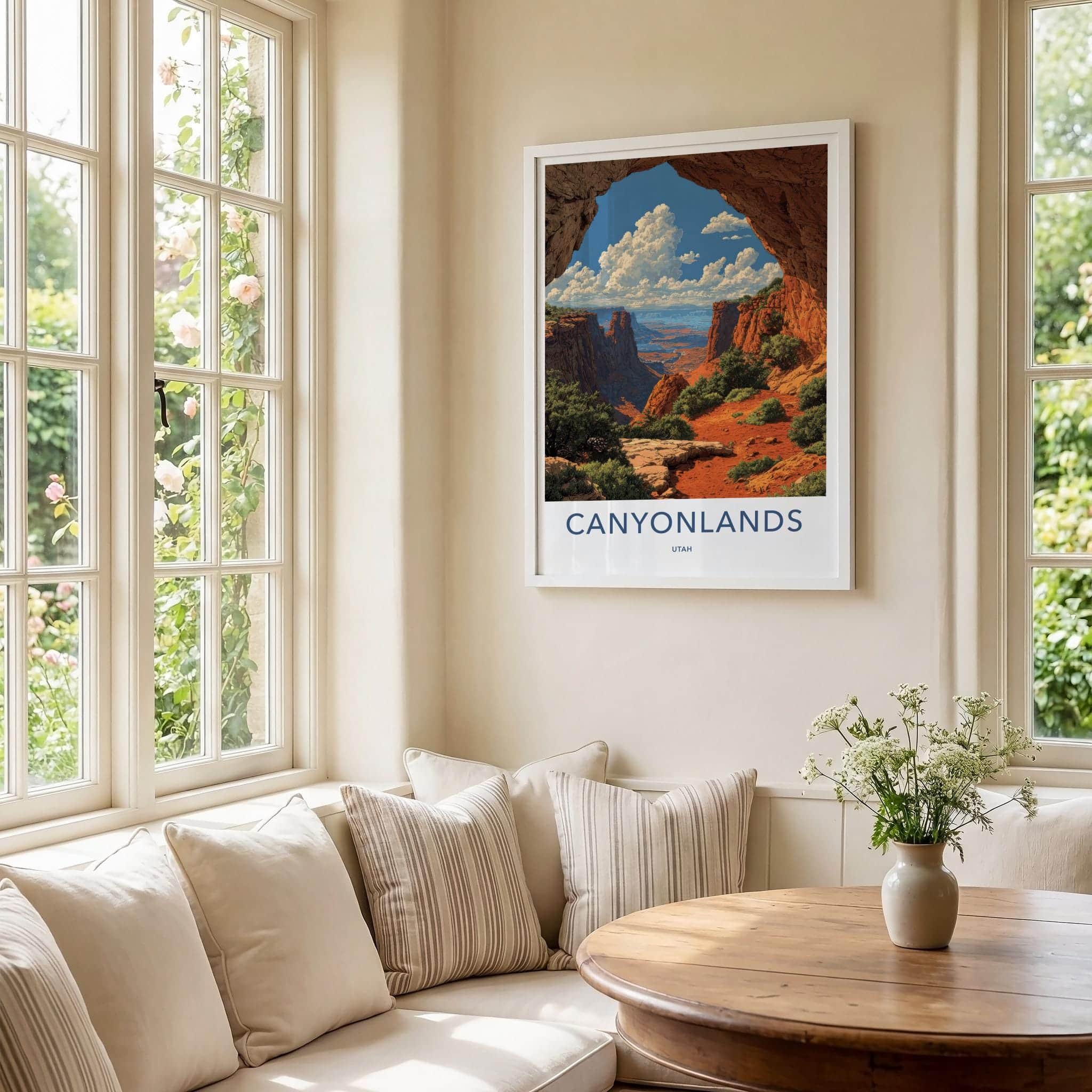 Canyonlands Poster - Utah Travel Art - Vast Arch Vista Home Decor