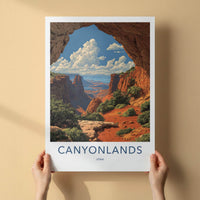 Canyonlands Poster - Utah Travel Art - Vast Arch Vista Home Decor