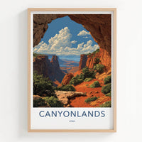 Canyonlands Poster - Utah Travel Art - Vast Arch Vista Home Decor