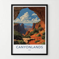 Canyonlands Poster - Utah Travel Art - Vast Arch Vista Home Decor