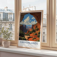 Canyonlands Poster - Utah Travel Art - Vast Arch Vista Home Decor