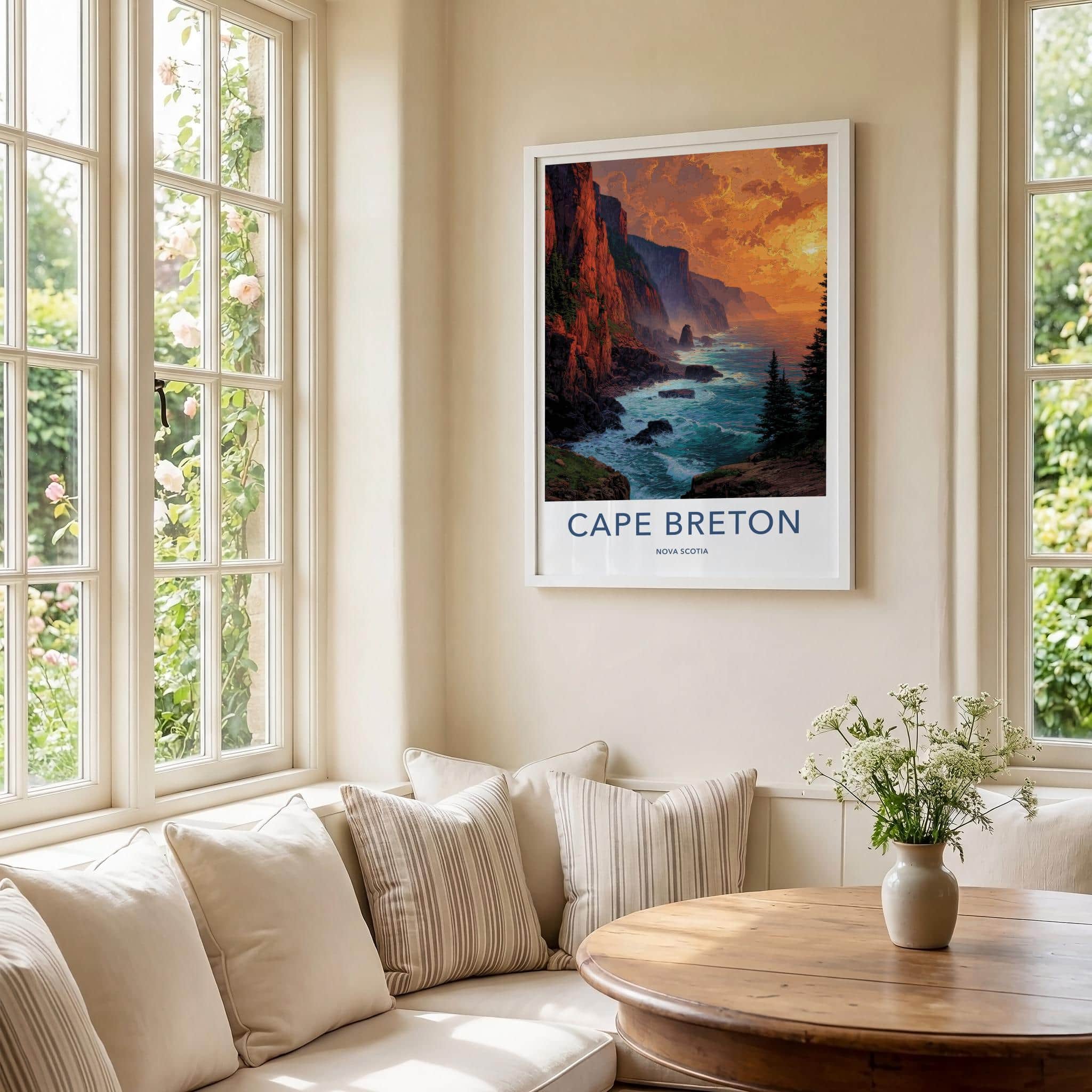 Cape Breton Poster - Canada Scenic Art - Dramatic Ocean Cliffs Gallery Art