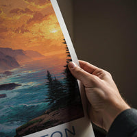 Cape Breton Poster - Canada Scenic Art - Dramatic Ocean Cliffs Gallery Art