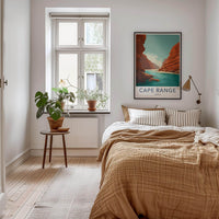 Cape Range Poster - Australia Scenic Art - Red Rock Gorge Wall Decor