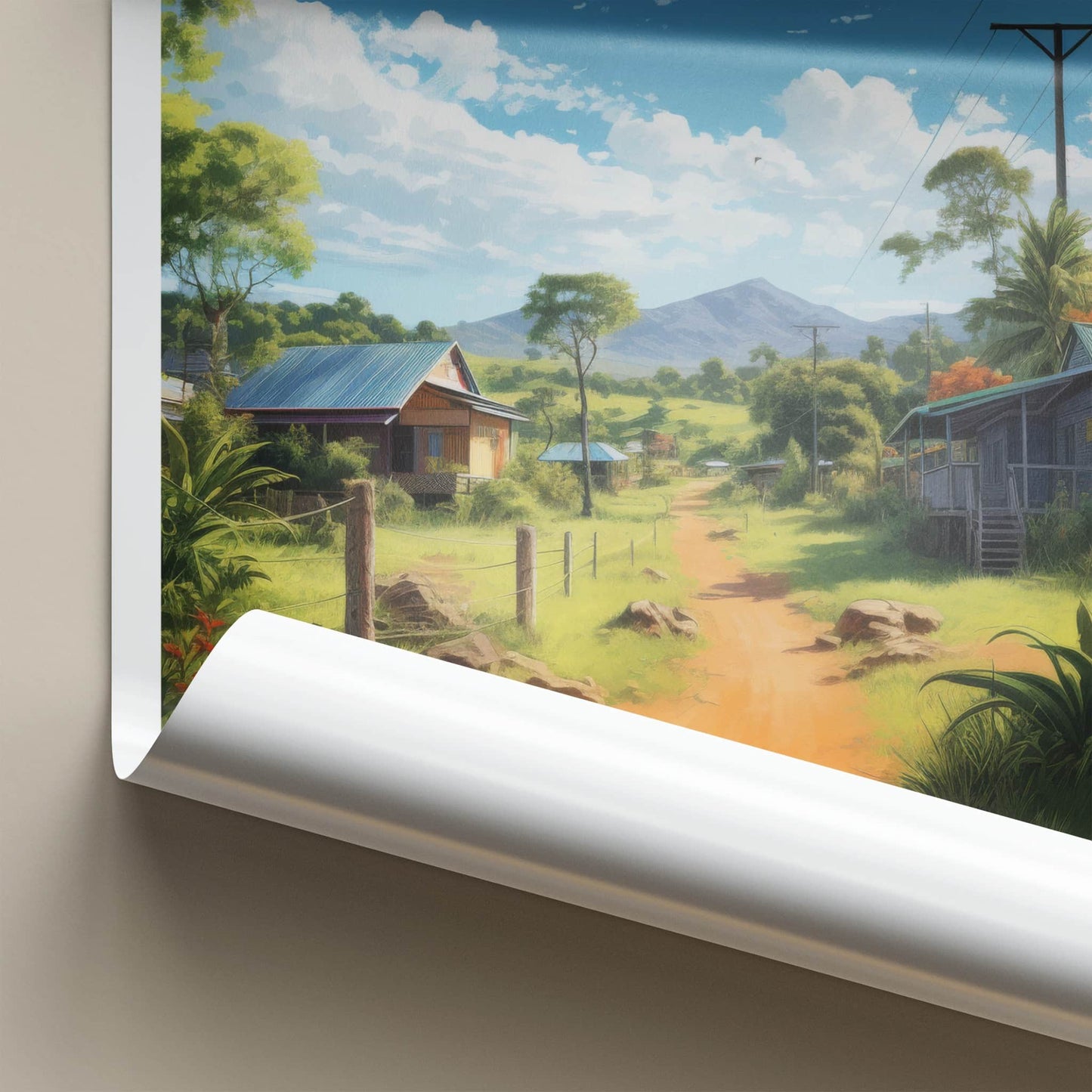 Cape York Poster - Australia Travel Art - Dirt Road Village Home Decor