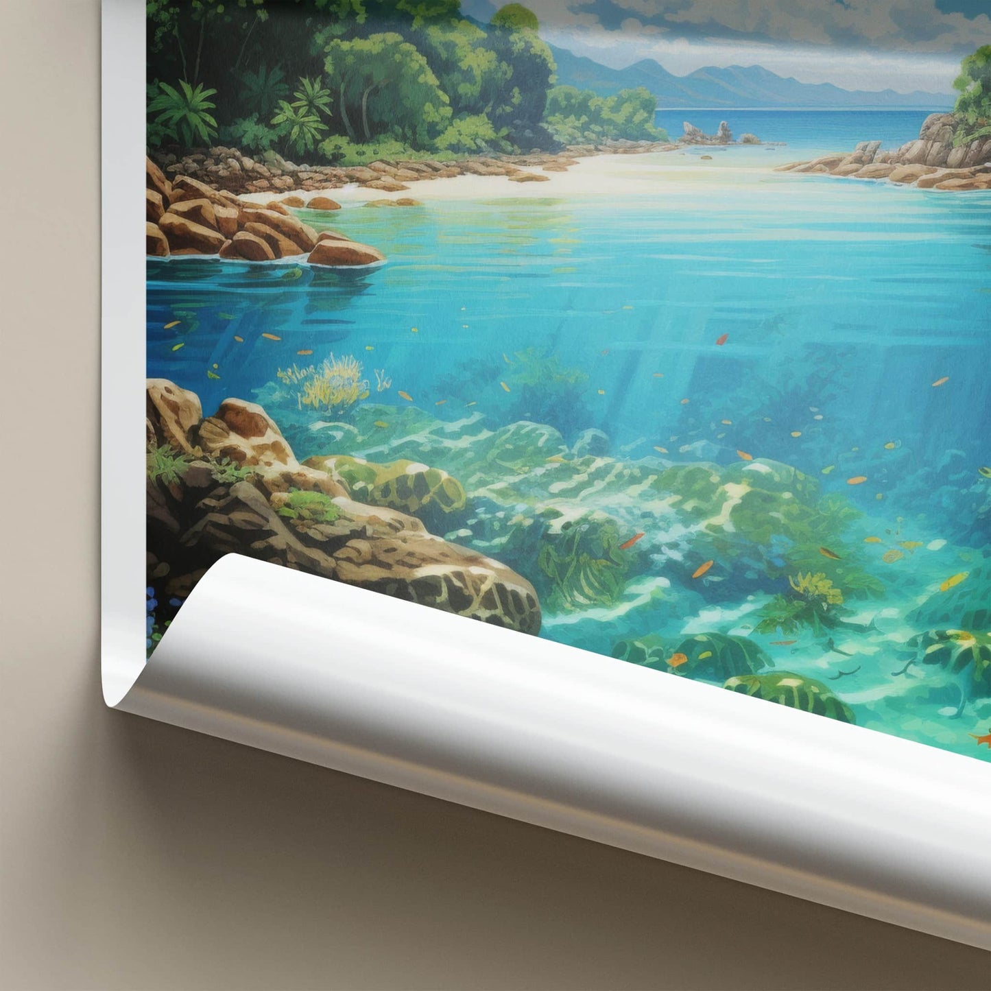 Cape York Poster - Australia Travel Art - Tropical Beach Reef Home Decor