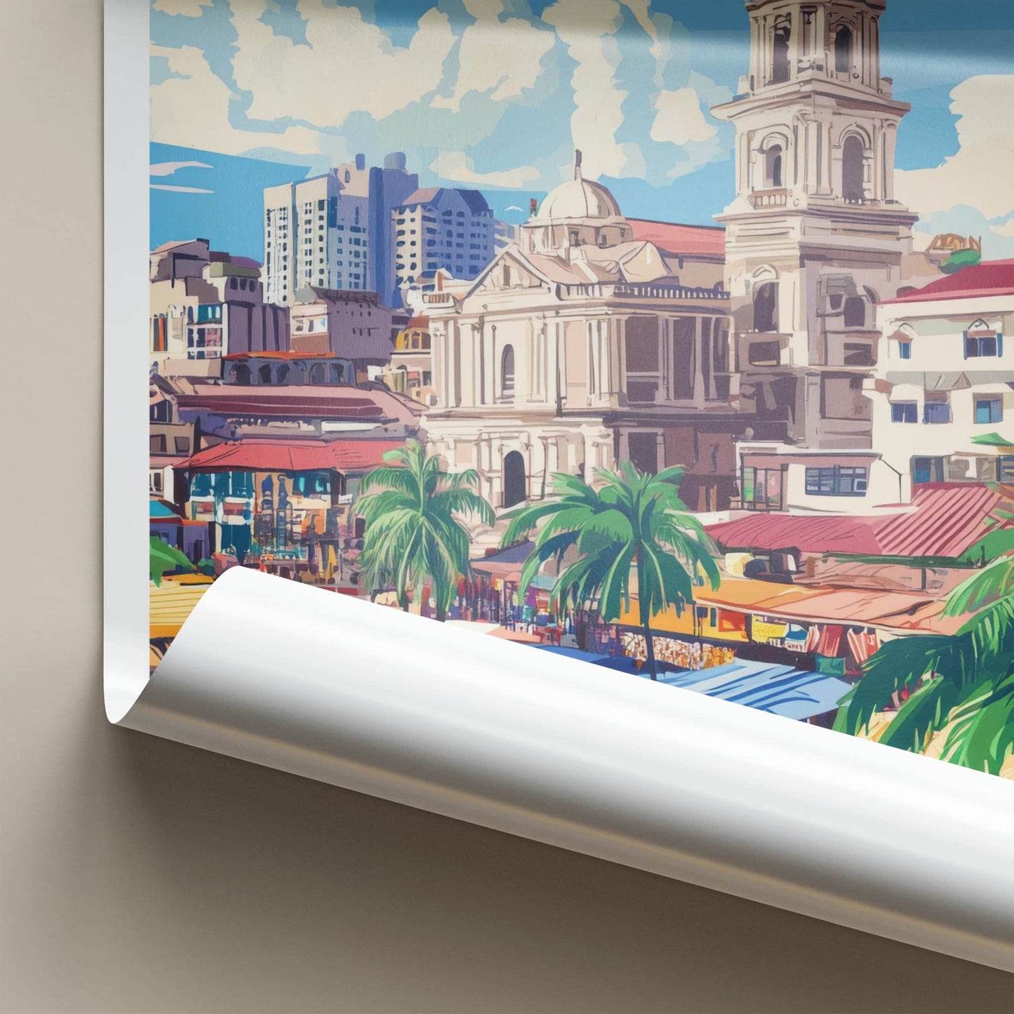 Cebu Poster - Philippines Travel Art - Historic City Market Home Decor
