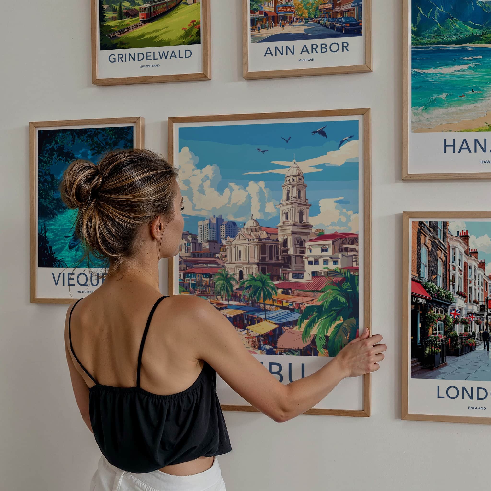 Cebu Poster - Philippines Travel Art - Historic City Market Home Decor