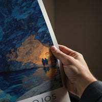 Cenote Dos Ojos Poster - Mexico Deep Blue Cavern Gallery Art
