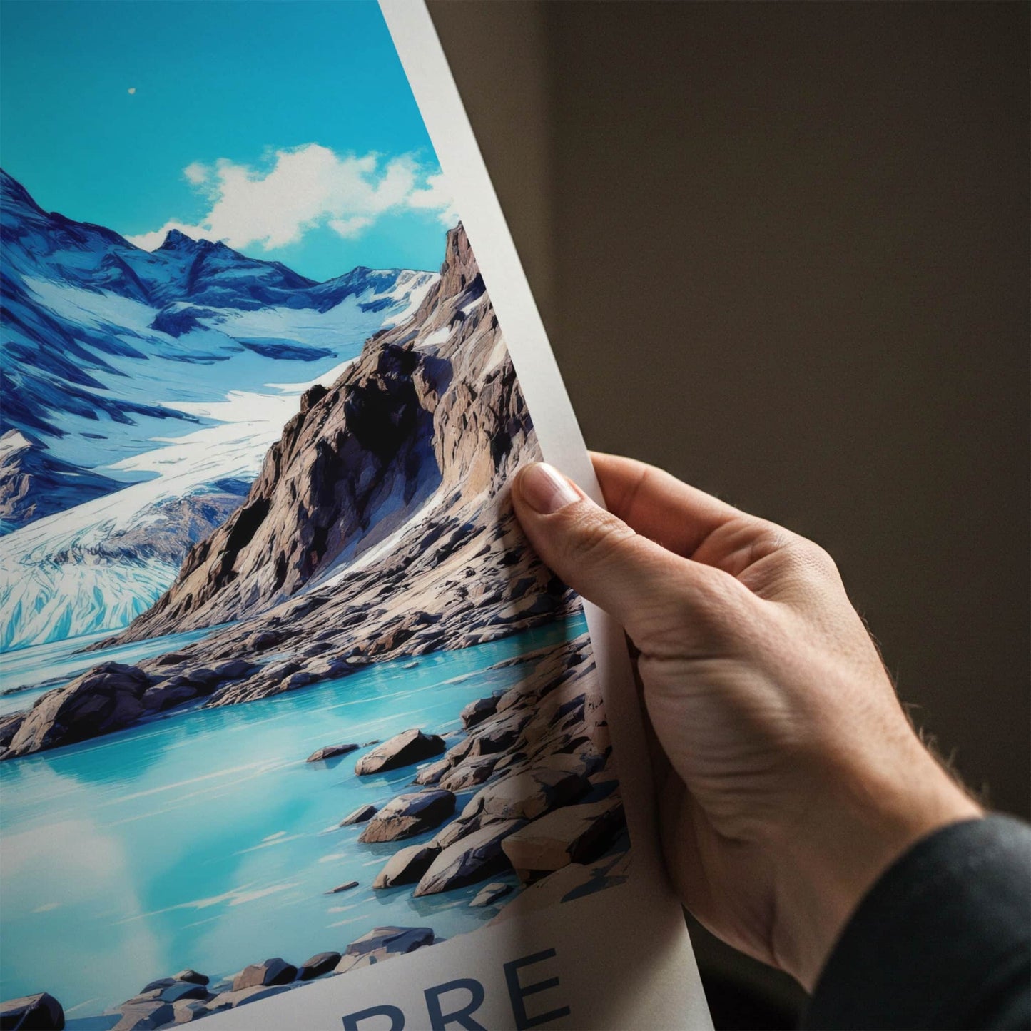 Cerro Torre Poster - Argentina Travel Art - Snow Capped Peak Home Decor