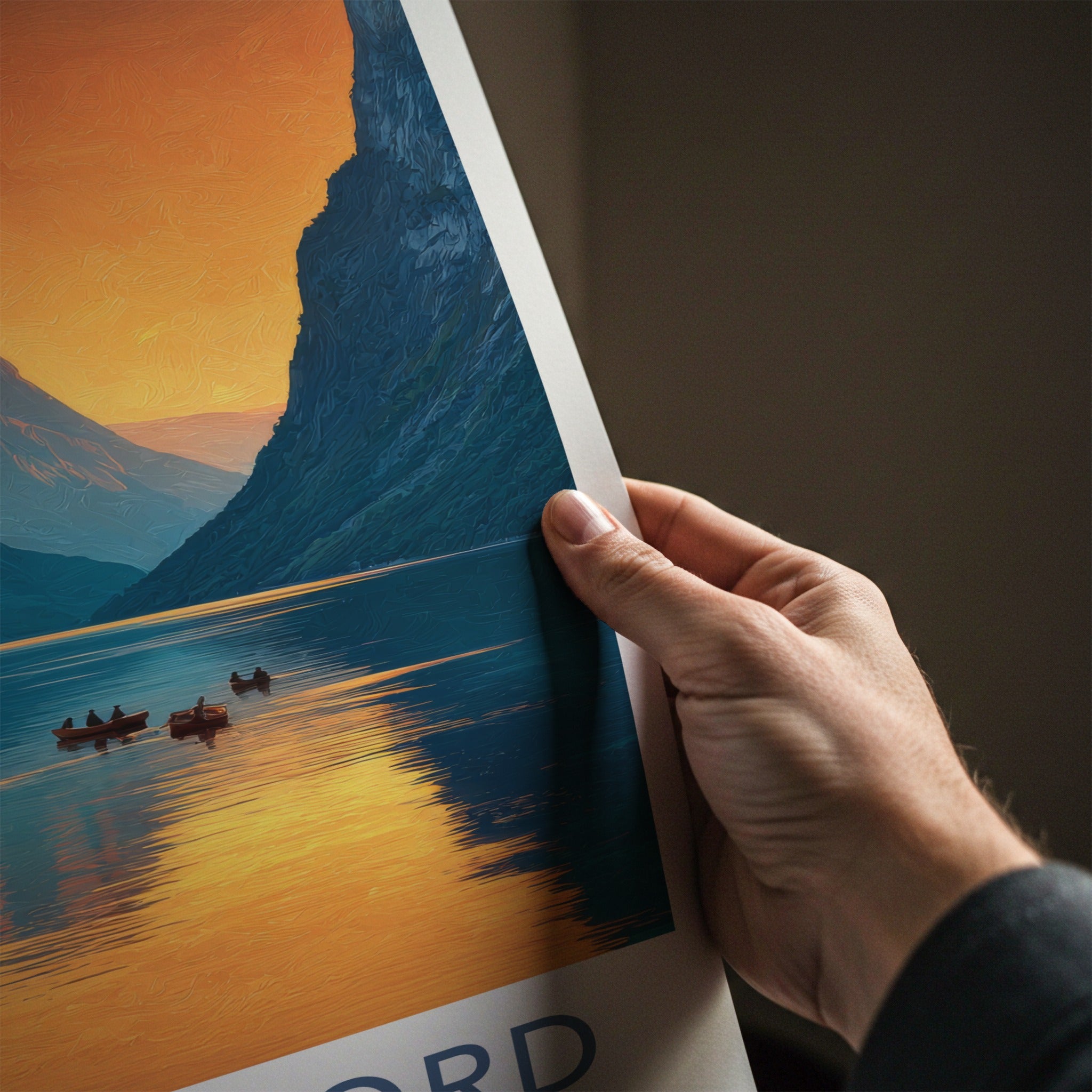 Sognefjord Poster - Norway Art