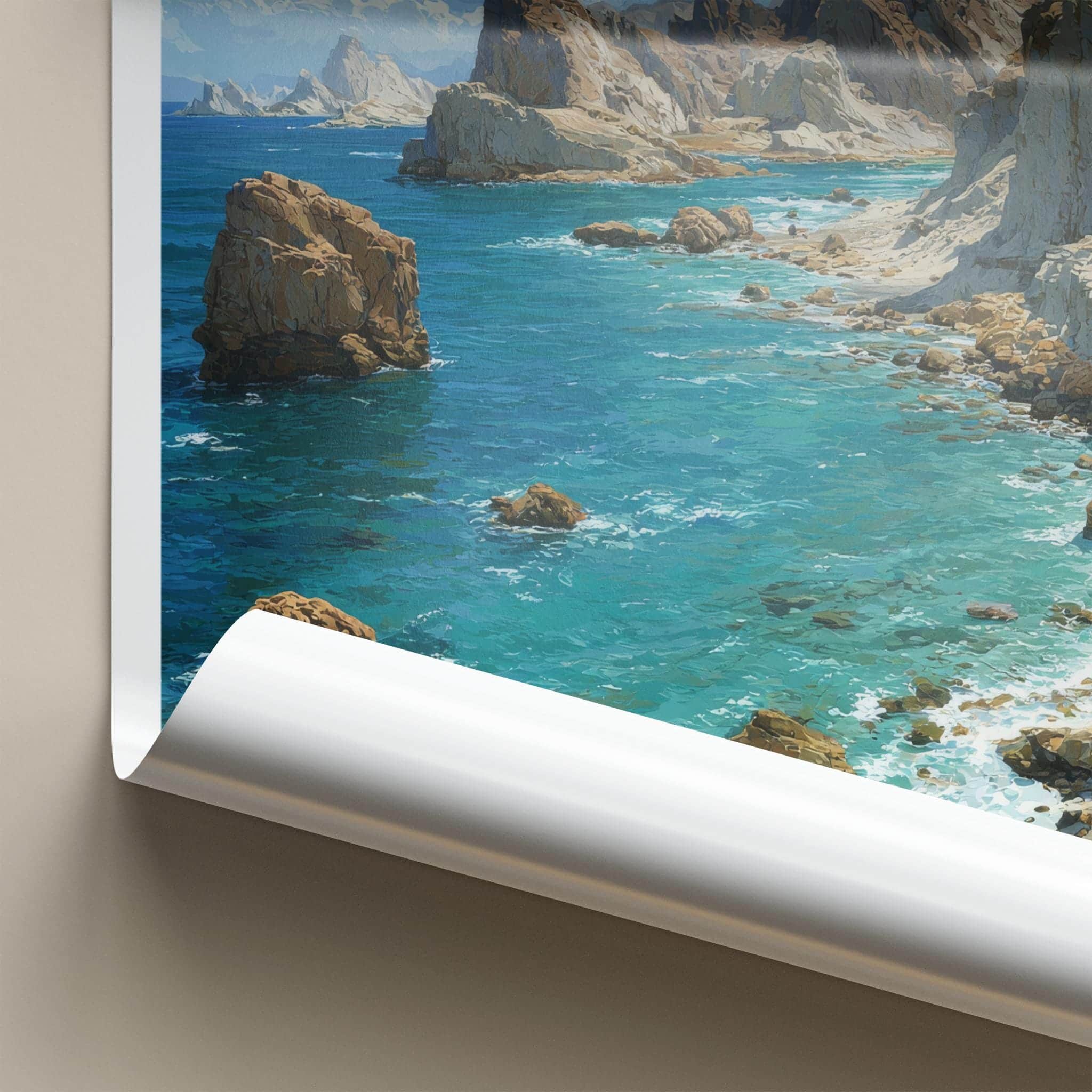 Chabahar Poster - Iran Travel Art - Rugged Coastal View Home Decor