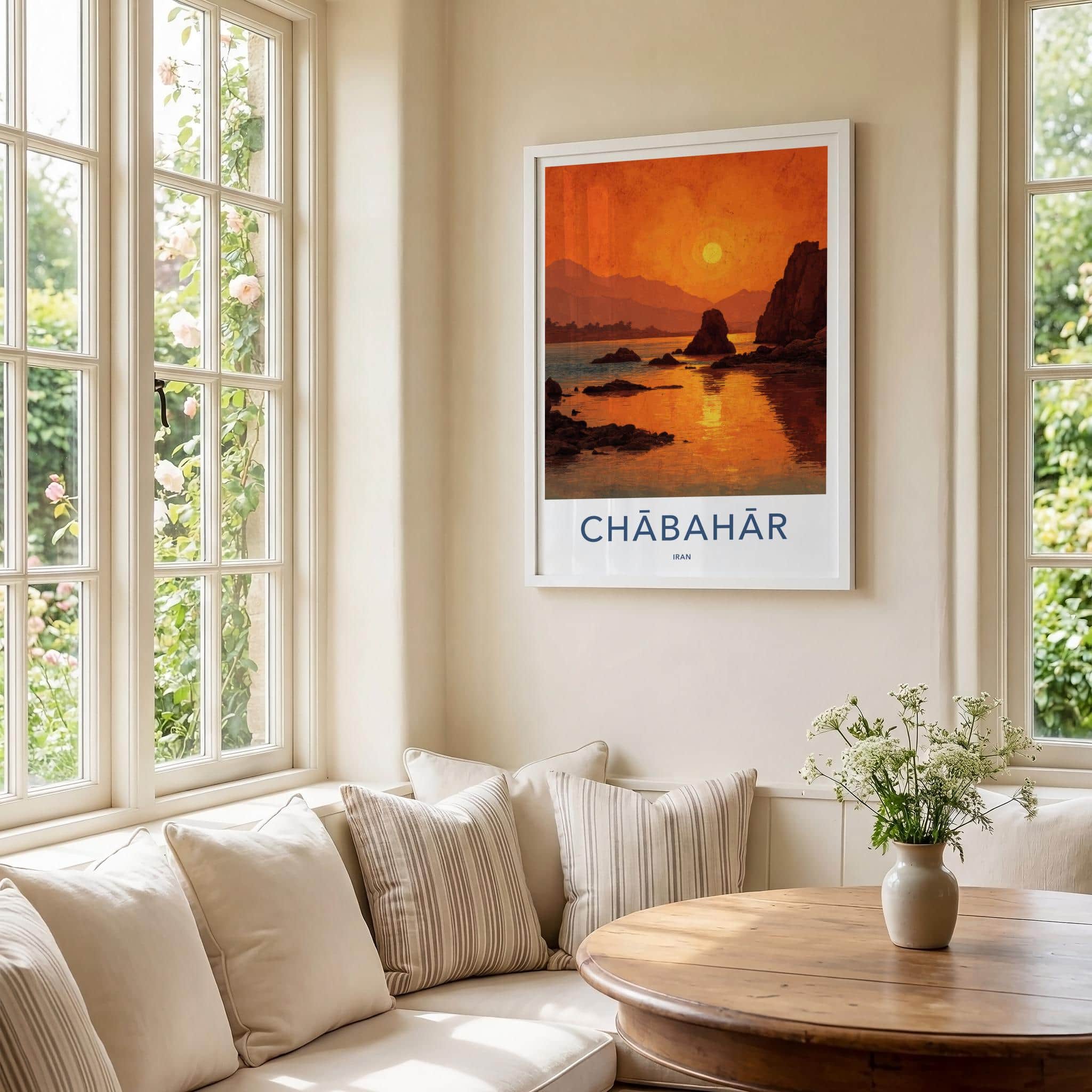 Chahabar Poster - Iran Travel Art - Vibrant Coastal Glow Home Decor