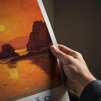 Chahabar Poster - Iran Travel Art - Vibrant Coastal Glow Home Decor
