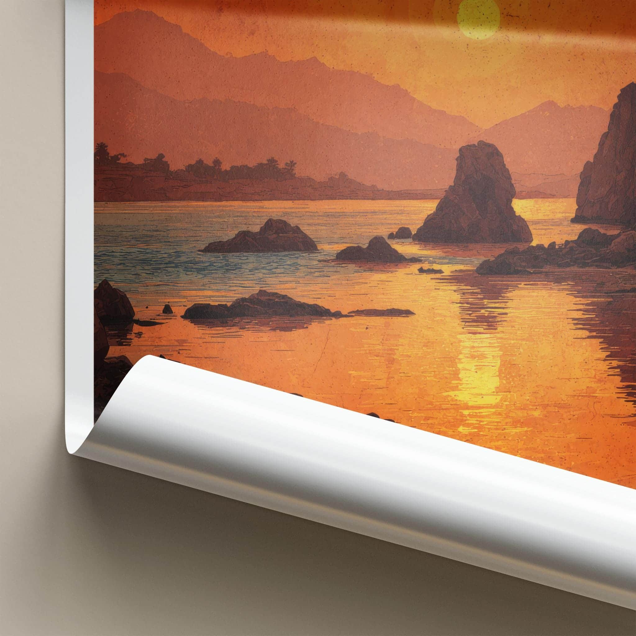 Chahabar Poster - Iran Travel Art - Vibrant Coastal Glow Home Decor