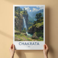 Chakrata Poster - India Wall Art - Uttarakhand Lush Green Falls Home Art