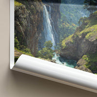 Chakrata Poster - India Wall Art - Uttarakhand Lush Green Falls Home Art