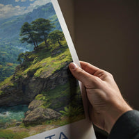 Chakrata Poster - India Wall Art - Uttarakhand Lush Green Falls Home Art