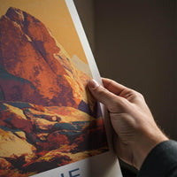 Chalone Poster - California Scenic Art - Rugged Desert Peaks Wall Decor