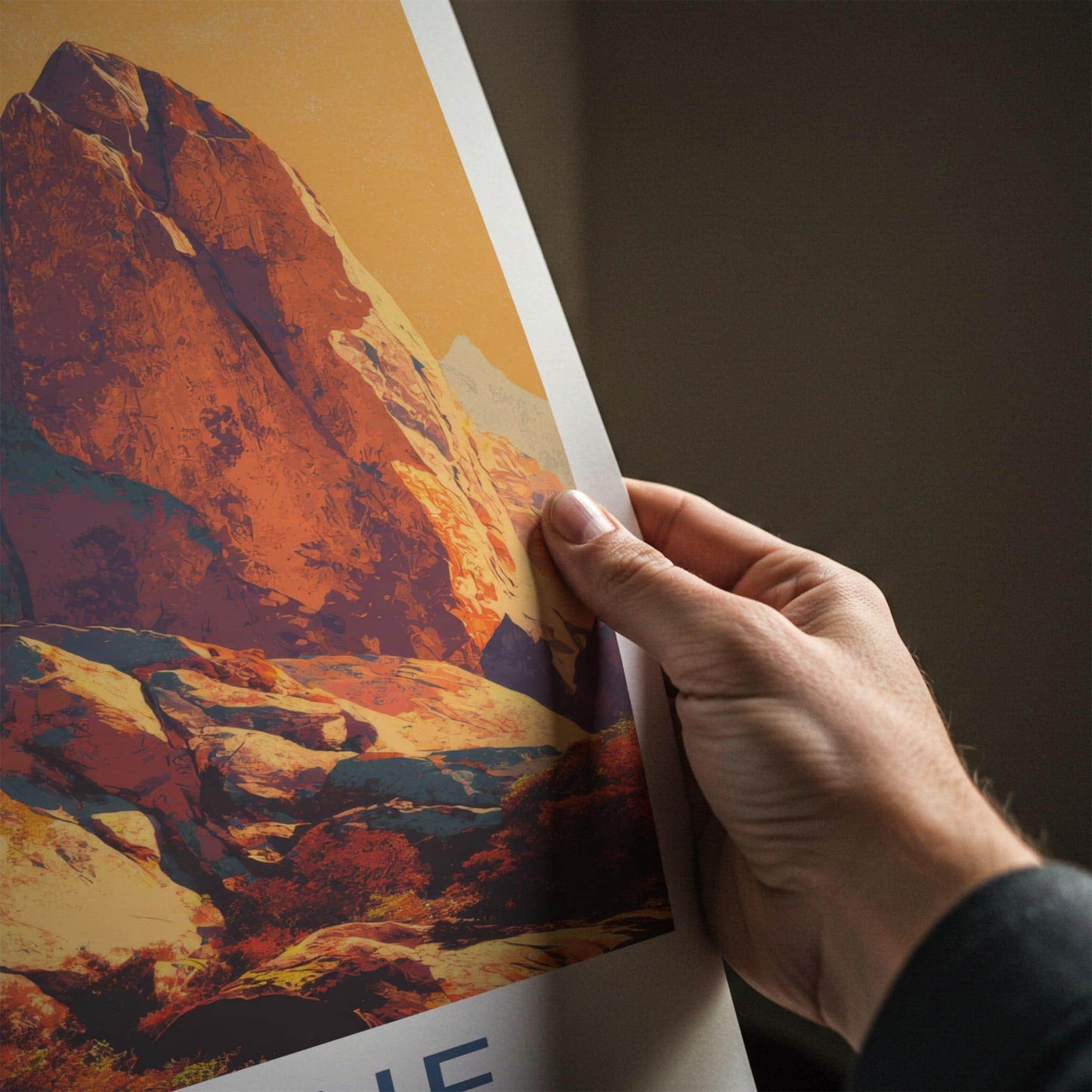 Chalone Poster - California Scenic Art - Rugged Desert Peaks Wall Decor