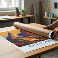 Chalone Poster - California Scenic Art - Rugged Desert Peaks Wall Decor