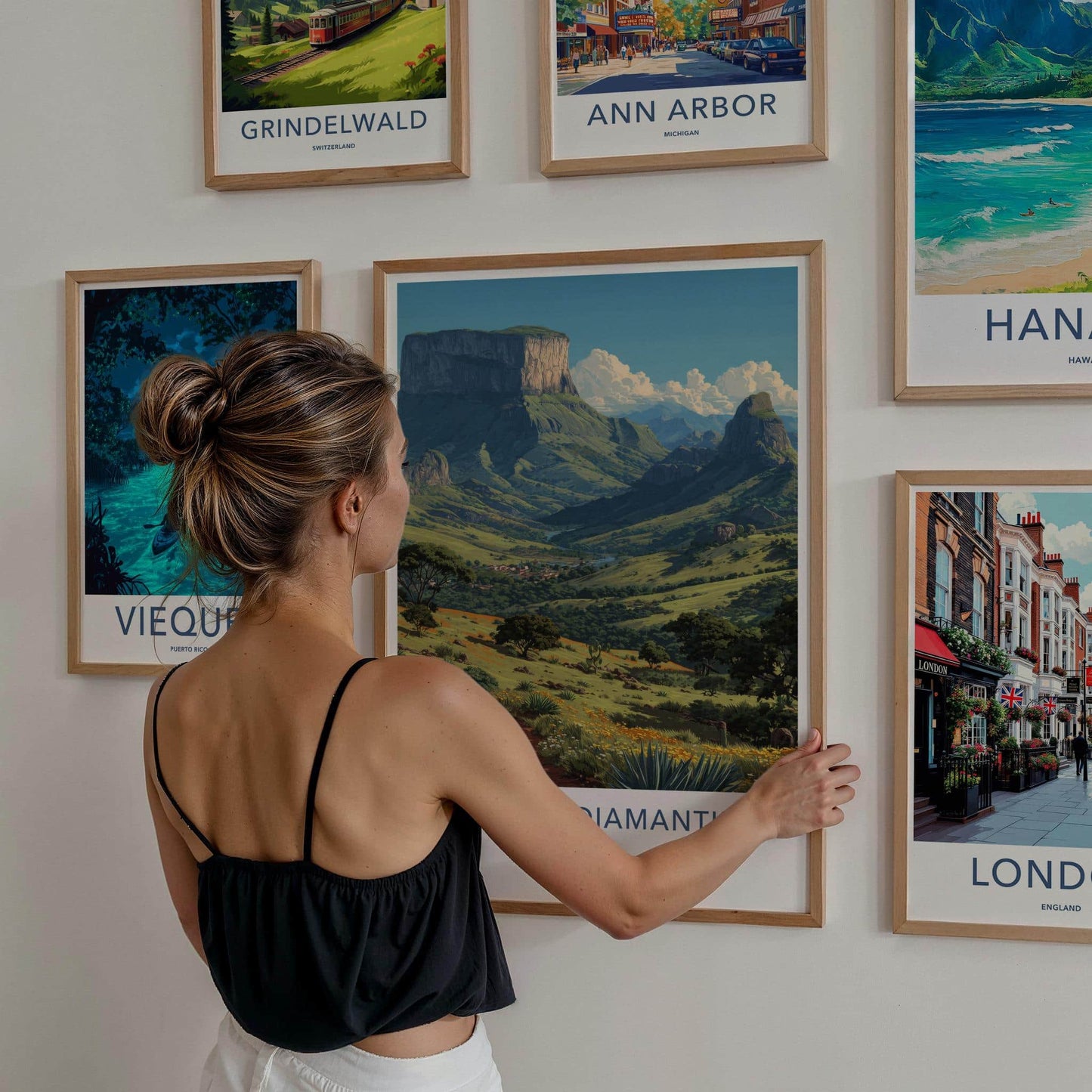 Chapada Diamantina Poster - Brazil Travel Art - Lush Mountain Plateau Home Decor