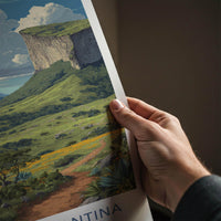 Chapada Diamantina Poster - Brazil Travel Art - Rugged Cliffs Valley Home Decor
