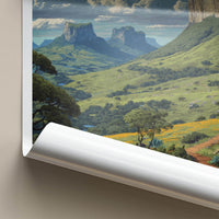 Chapada Diamantina Poster - Brazil Travel Art - Rugged Cliffs Valley Home Decor