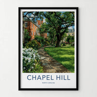 Chapel Hill Poster - North Carolina Scenic Art - Historic Campus Path Gallery Art
