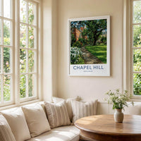 Chapel Hill Poster - North Carolina Scenic Art - Historic Campus Path Gallery Art