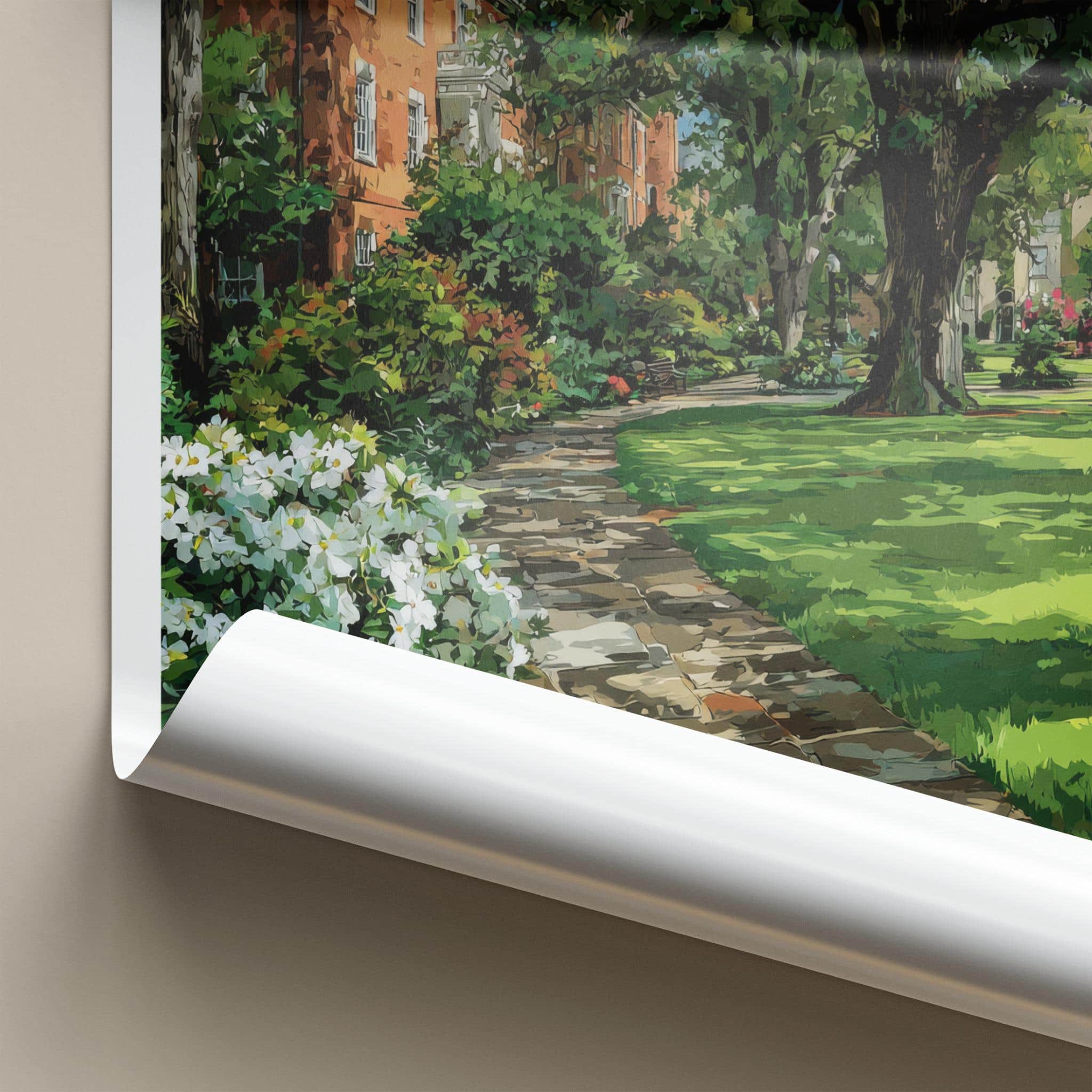 Chapel Hill Poster - North Carolina Scenic Art - Historic Campus Path Gallery Art