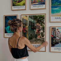 Charleston Poster - South Carolina Scenic Art - Colorful Street Scene Wall Decor