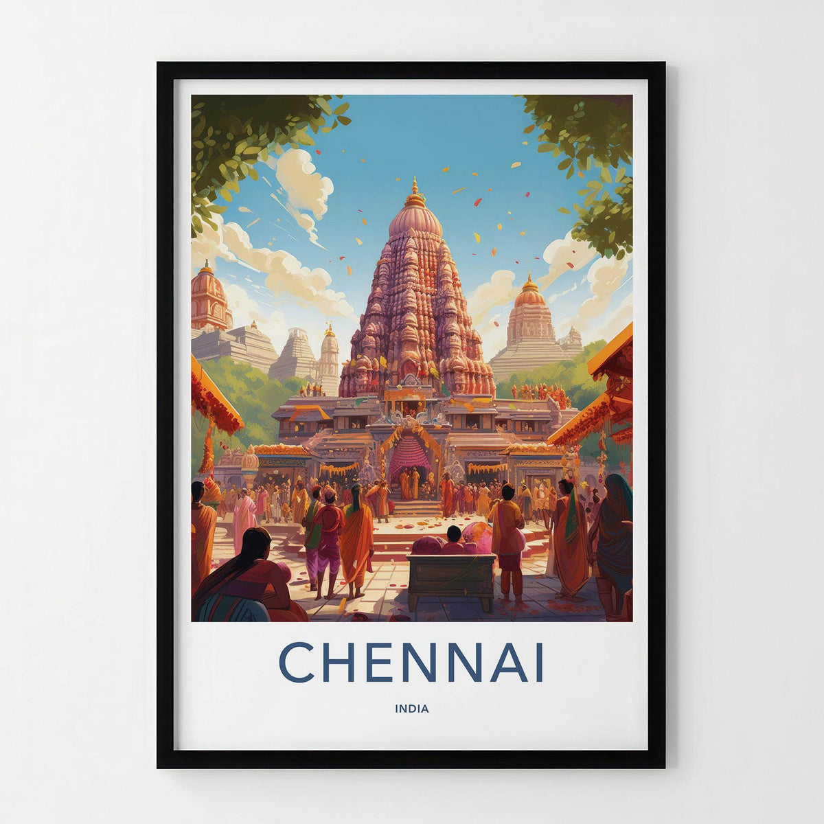 Chennai Wall Art - Vibrant India Artwork