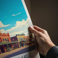 Cheyenne Poster - Wyoming Wall Art - Historic Clock Tower Home Decor