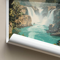 Chhattisgarh Poster - India Art Print - Chhattisgarh Lush Falls Wall Decor