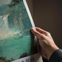 Chhattisgarh Poster - India Travel Art - Chhattisgarh River Falls Wall Decor