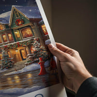 Chicago Wall Art - Winter Scene Art With Victorian Architecture