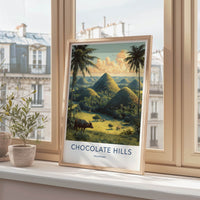Chocolate Hills Poster Philippines Rolling Green Hills Home Art