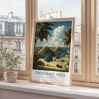 Chocolate Hills Poster - Philippines Wall Art - Iconic hillscape Home Decor